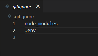 A gitignore file