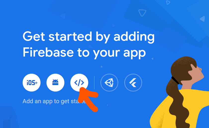 Firebase add web app icon